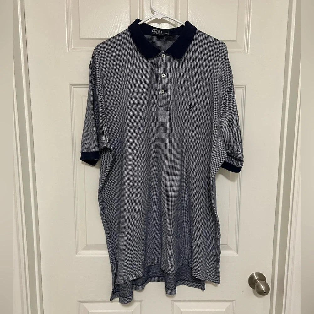 Polo by Ralph Lauren Men's Navy and White Shirt - Picture 8 of 9